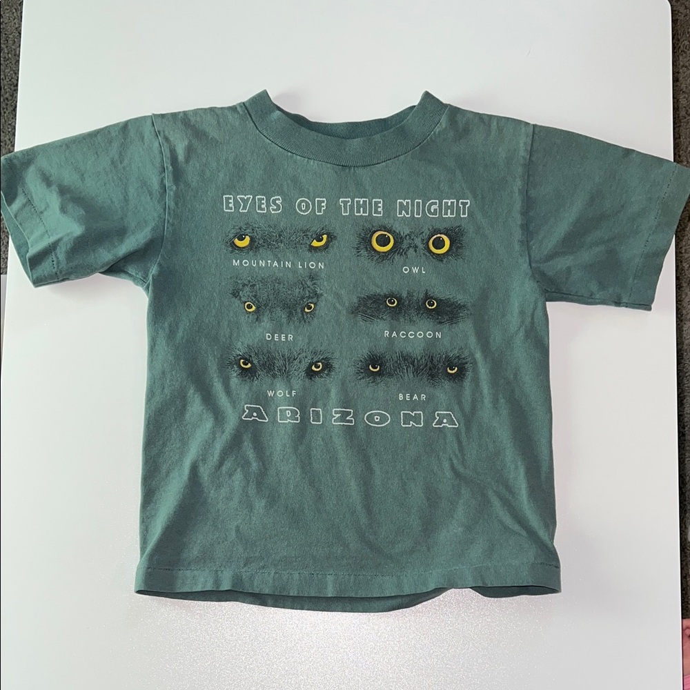 VINTAGE 90s Prairie Mountain American Sportswear Arizona 'Eyes of the Night' Tee
